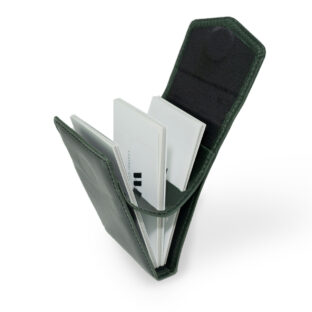 Fan Shaped Card Holder(革色グリーン)
