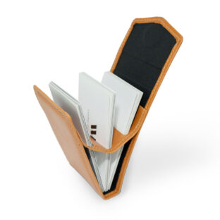 Fan Shaped Card Holder(革色オレンジ)
