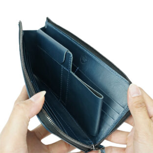Long Wallet (革色ネイビー)