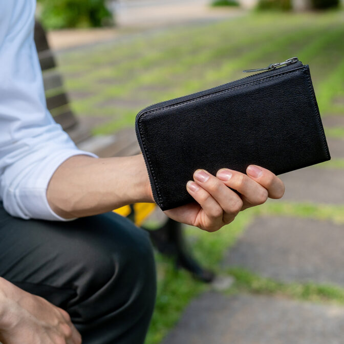 【中古】ドロヘドロ　KAIMAN / Long wallet [black] 中古】ドロヘドロ KAIMAN / Long wallet [black]